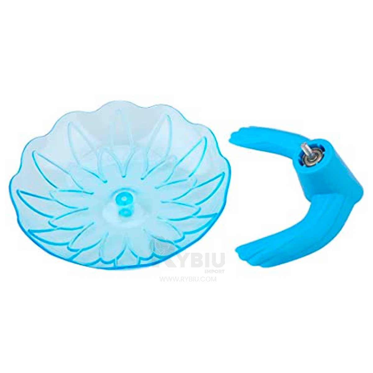 Rueda de Hamster 17 cm de Diámetro Celeste