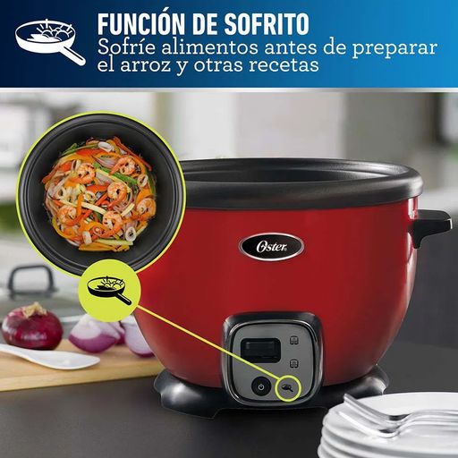 Olla Arrocera Oster Multiusos CKSTRC5730R 2.2 Litros Roja