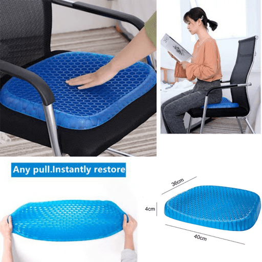 Cojin Ortopedico Gel Para Auto Asiento Oficina De 1000gr GENERICO