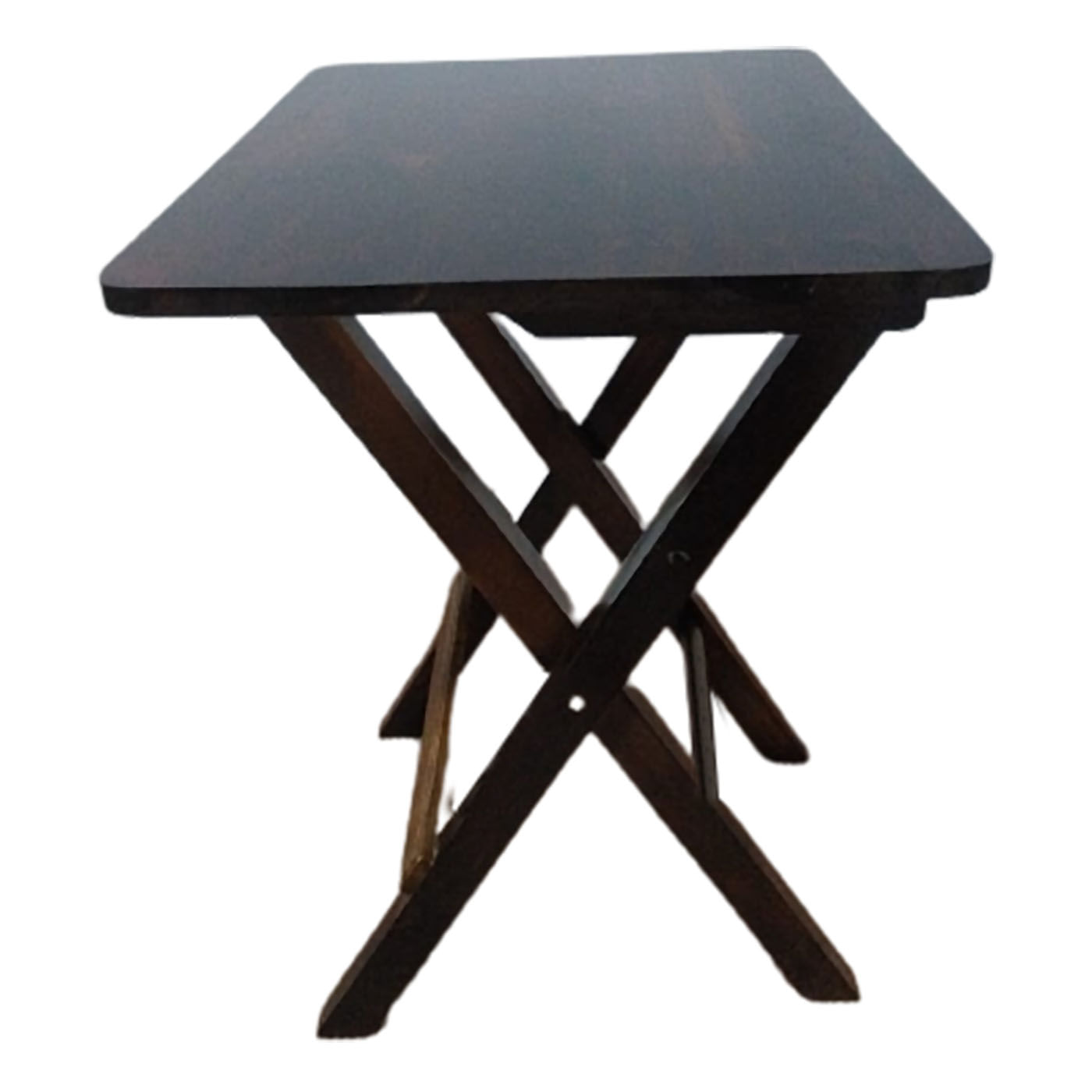 Mesa Plegable Multiuso Dormitorio Sala Playa en Caoba