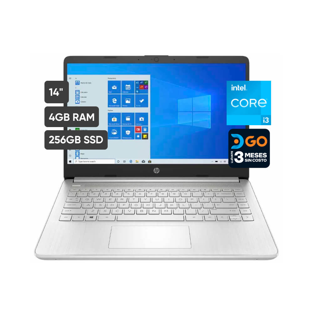 Laptop Hp 14 Core I5 1035g1 10ma Gen 12gb 256gb Ssd Full Hd Iluminado W11 21h2 Lap51 Mail 3504