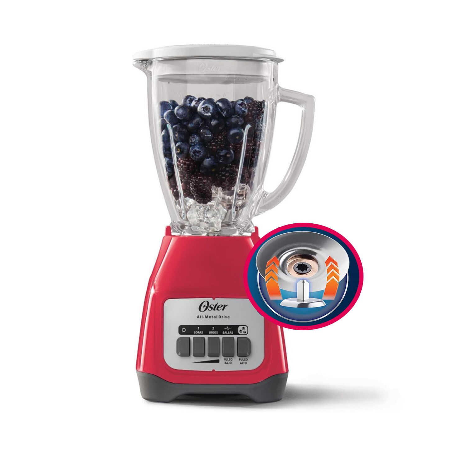 Licuadora Oster BLSTKAG-MPB 2V más Pulso 1.5Lt -Sandia