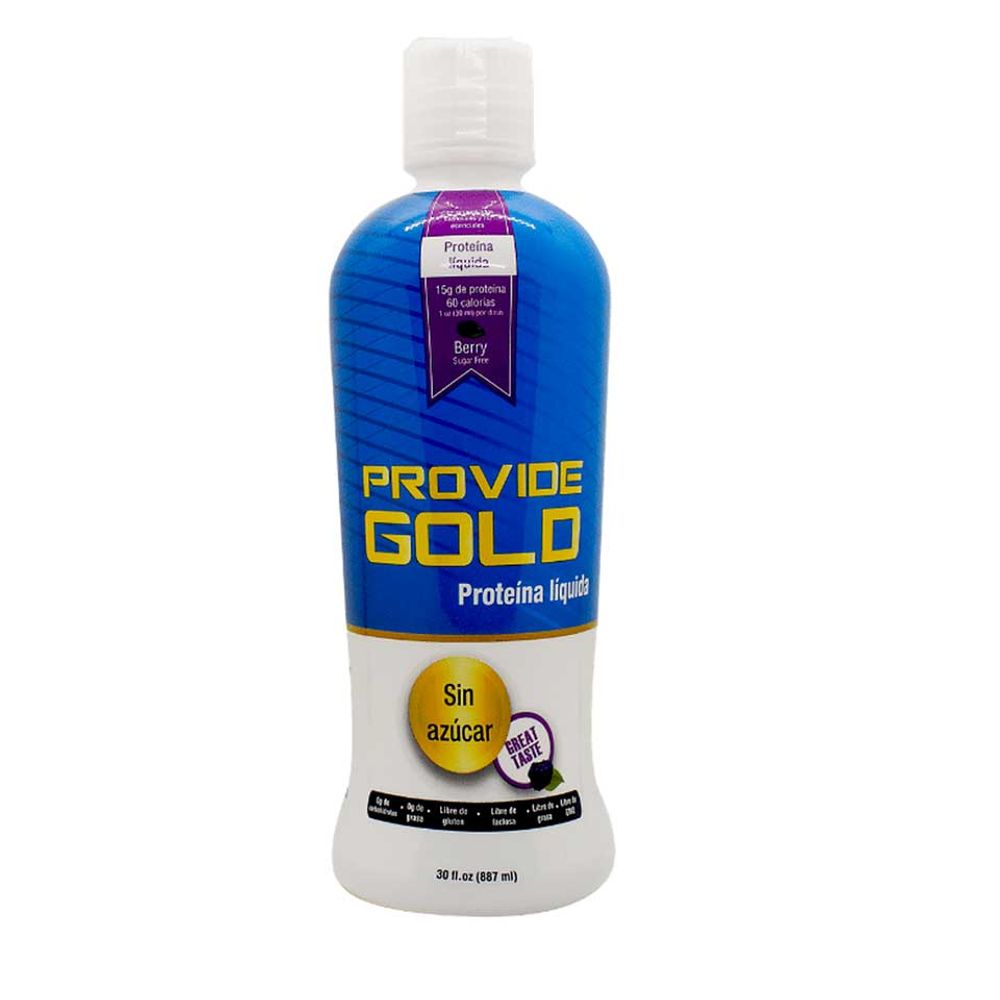 Proteína Líquida Provide Gold Sin Azúcar Sabor a Berry Frasco 887 ml ...