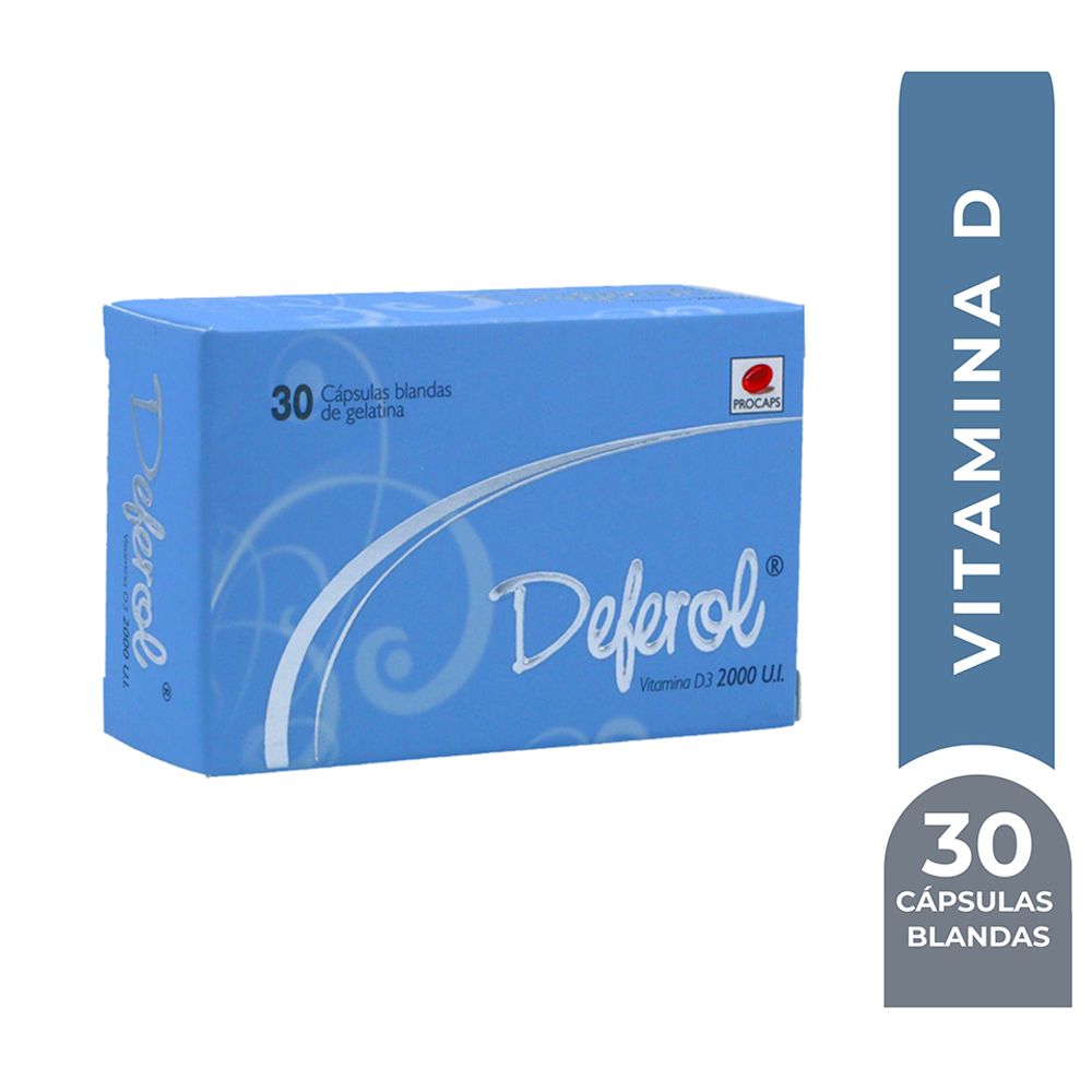 Vitamina D 2000UI Deferol Cápsula Blanda | plazaVea - plazaVea