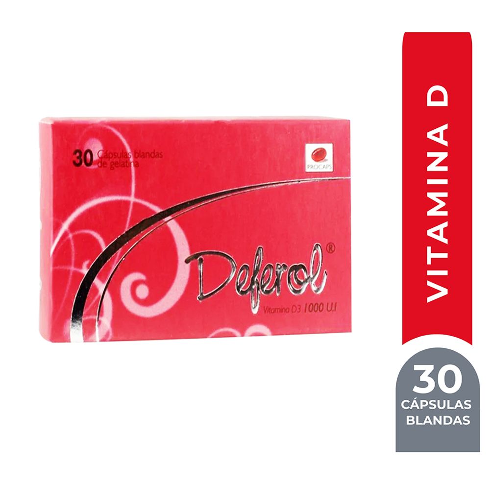 Vitamina D 1000UI Deferol Cápsula Blanda | plazaVea - plazaVea