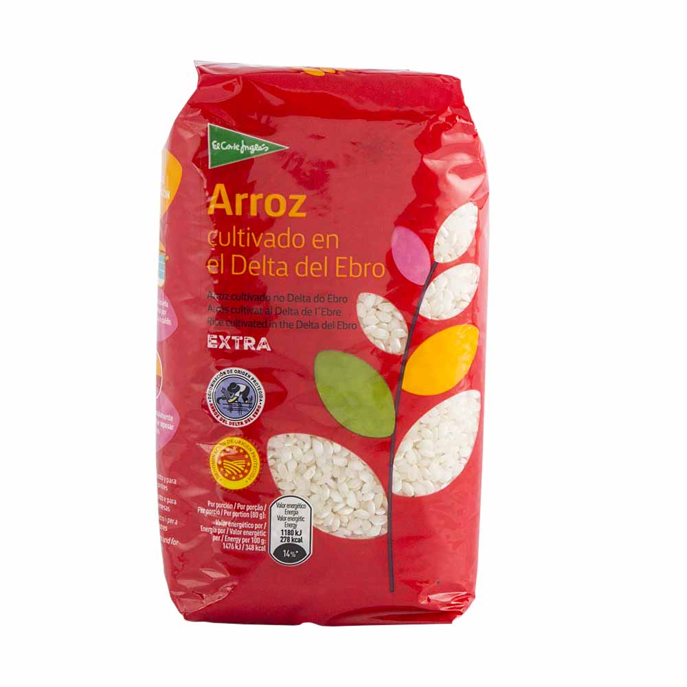 Arroz Extra EL CORTE INGLÉS Delta del Ebro Bolsa 1Kg Supermercado