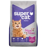Alimento para Gato SUPERCAT Adulto Pollo, Carne, Atún y Sardina Bolsa 1Kg