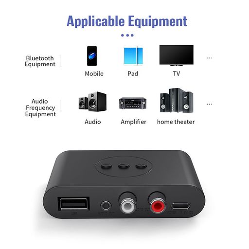 Transmisor Receptor Inalambrico Bluetooth Adaptador Recividor de Audio  Bluetooth