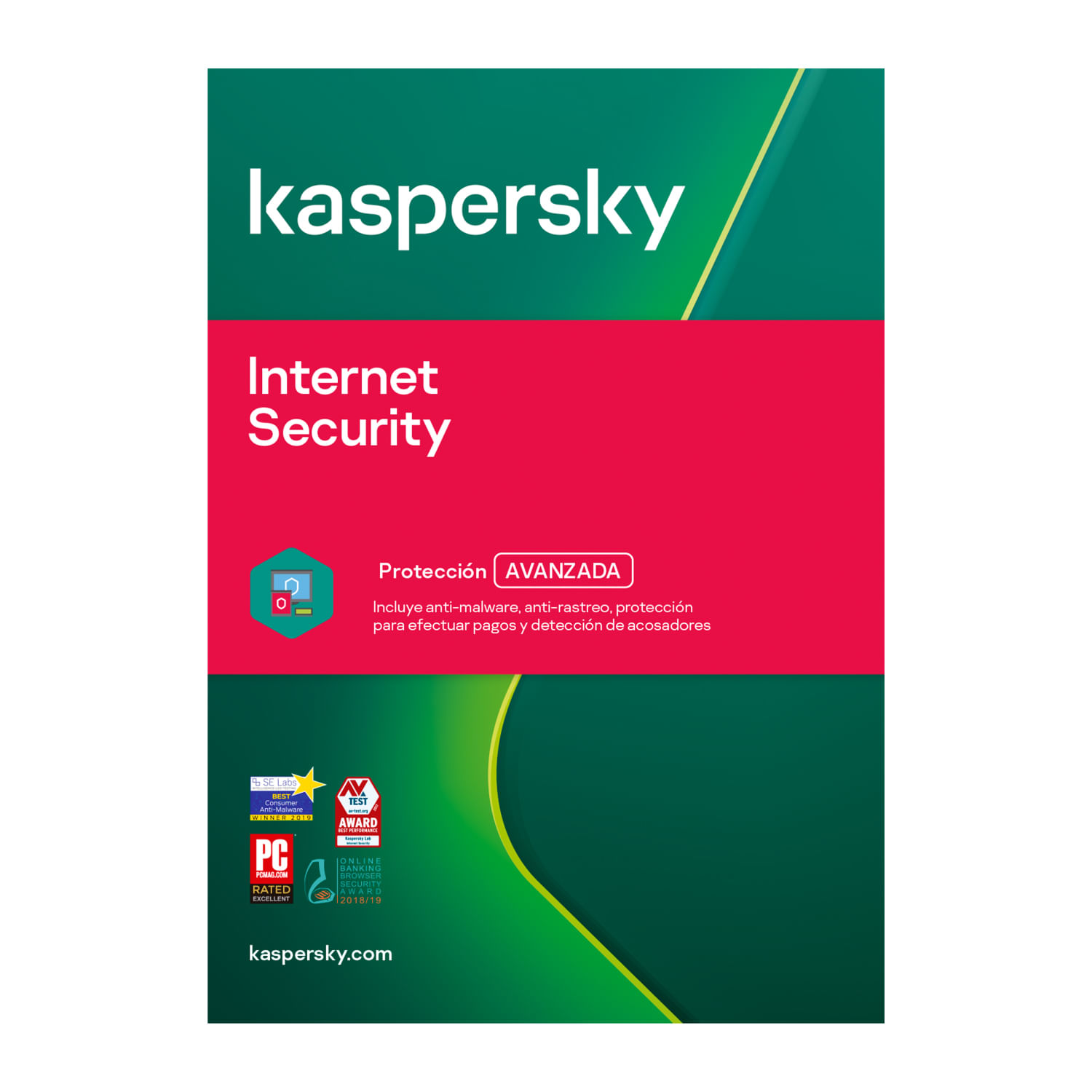Antivirus Internet Security Multi kaspersky 3 dispositivo 1 año