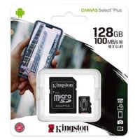 Memoria Micro SD Kingston 128GB Clase 10 100mb/s