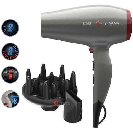 Secador de Cabello Gama Titan Keratin Diamond 2300W | plazaVea -  Supermercado
