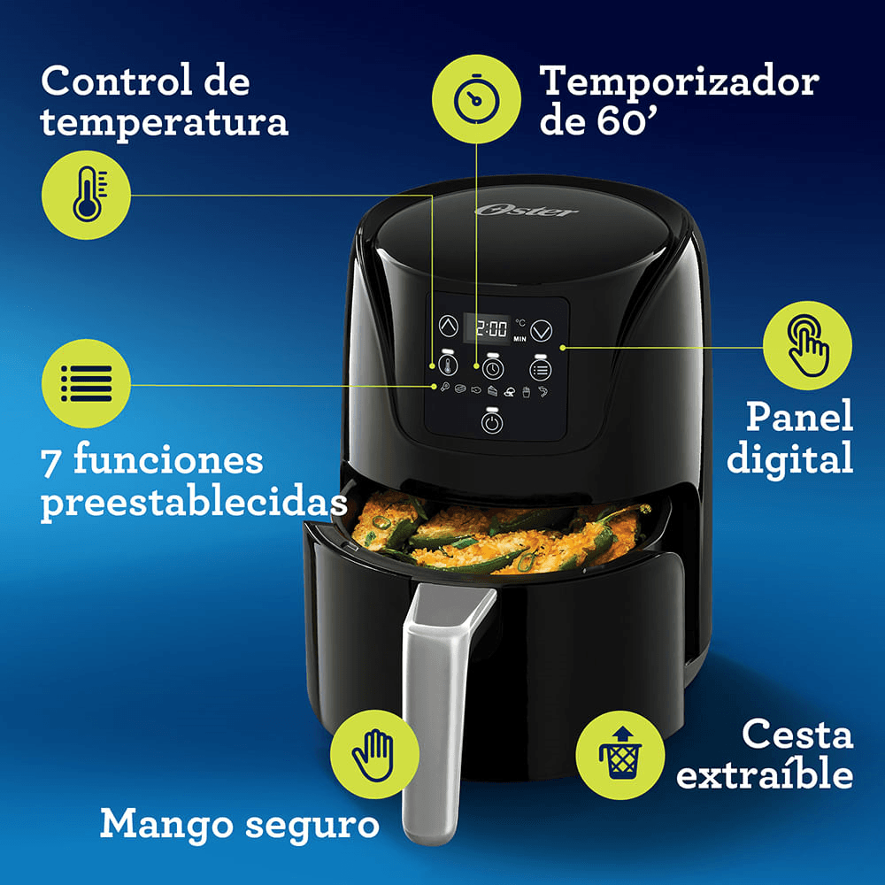 Freidora De Aire Digital Oster 4 L CKSTAF40D-053 | PlazaVea - Supermercado