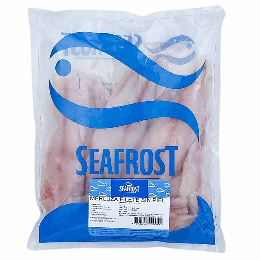 Filete de Merluza sin Piel SEAFROST Bolsa 1Kg