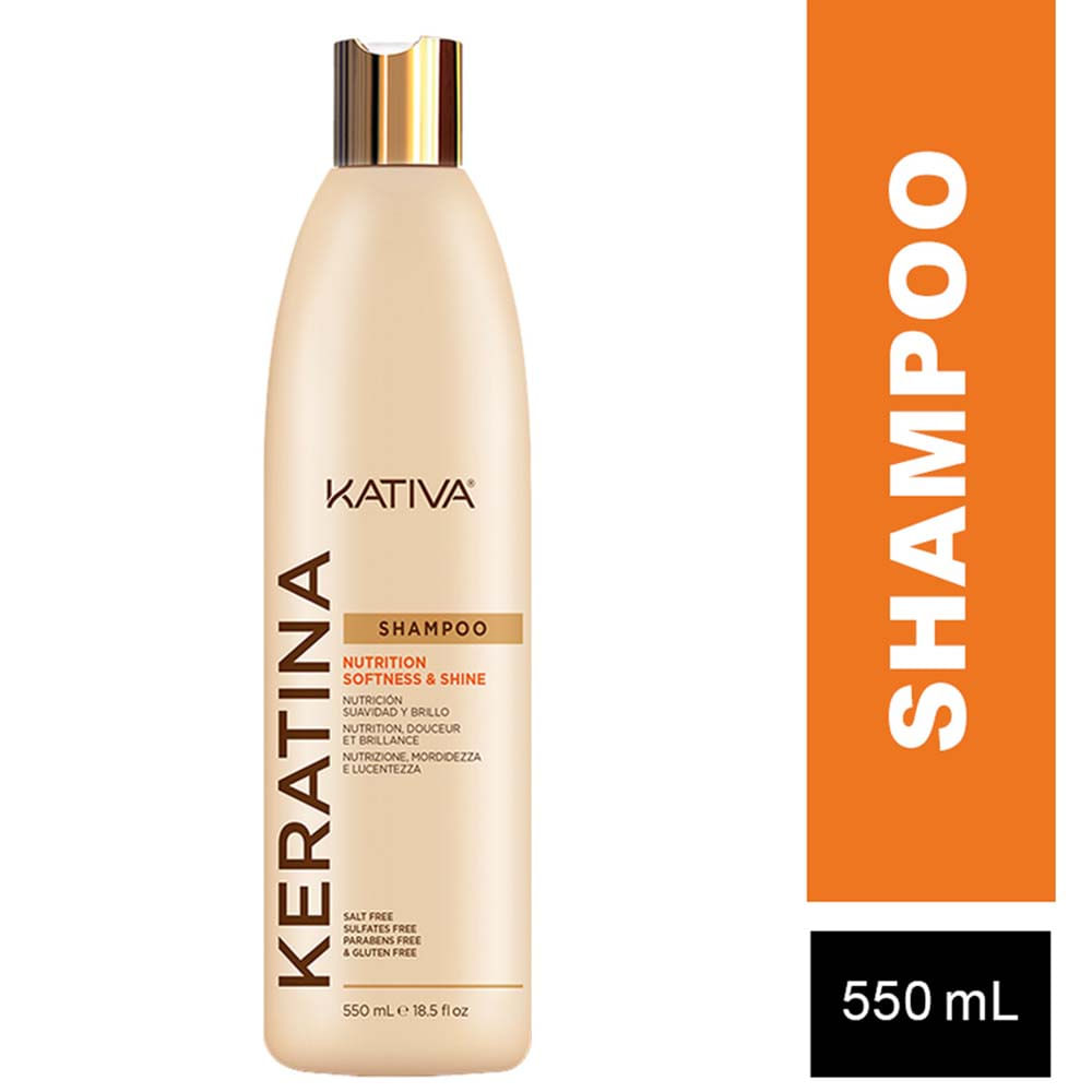 Shampoo KATIVA Keratina Frasco 550ml plazaVea Supermercado