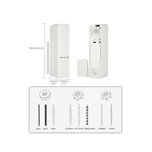 Control Motor Inteligente Smart Wifi para Cortinas y Persianas con Cadena  Tuya-Yh002