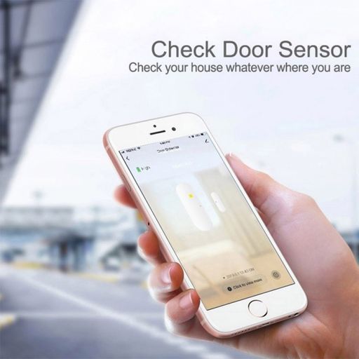 Domos - Sensor WiFi de Apertura de Puertas Inteligente | Detector de  Apertura Smart Home para Puerta o Ventana | Compatible con Alexa y Google