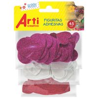 Stickers ANTICREATIVO Corazón Glitter 45un