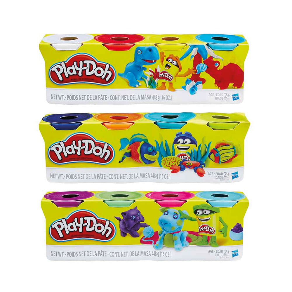 Masas y Plastilinas PLAY DOH Core 4 Pack Surtido