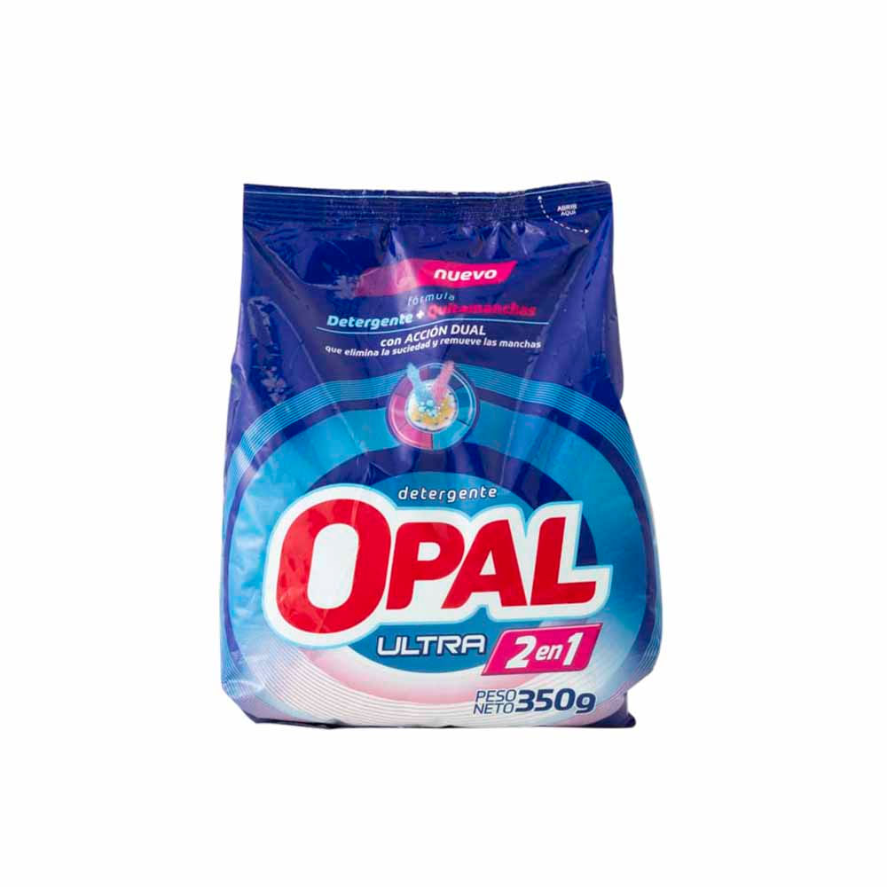 Detergente en Polvo OPAL Ultra con Quitamanchas Bolsa 350g - Supermercado