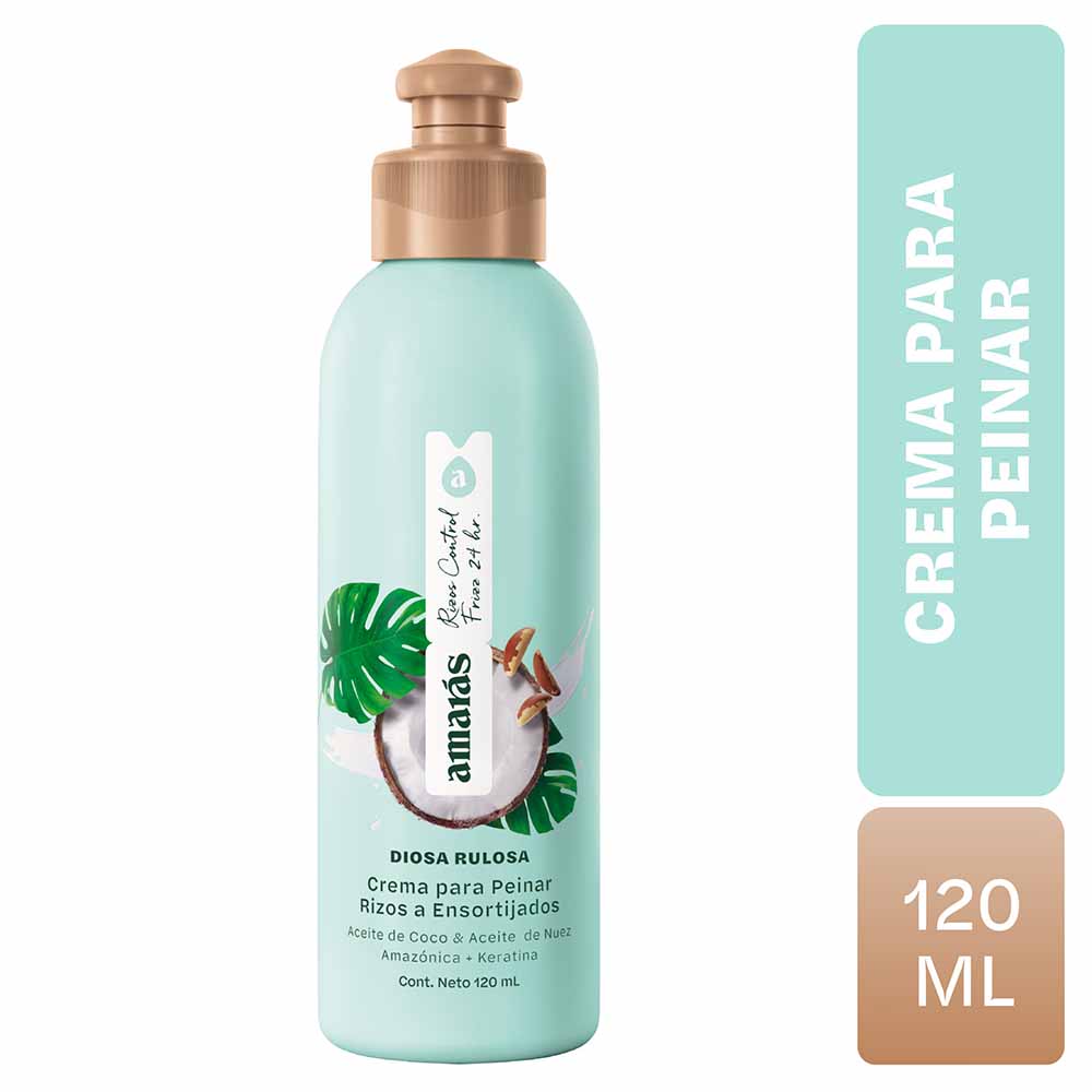 Crema para Peinar AMARÁS Diosa Rulosa Frasco 120ml
