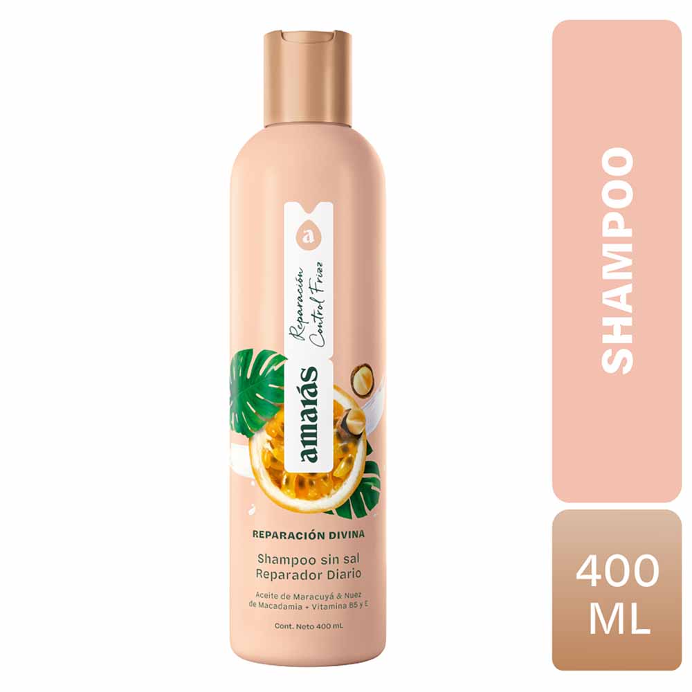 Shampoo AMARÁS Reparación Divina Frasco 400ml