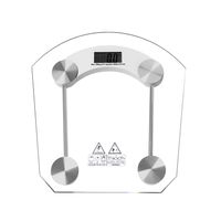 Balanza Digital Personal Scale Cuadrada Vidrio Templado 180 Kg
