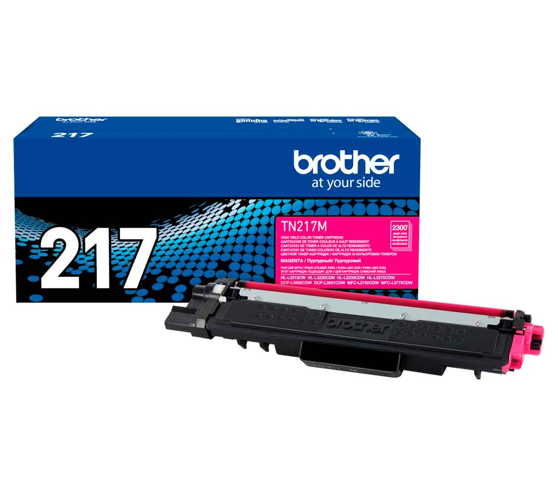 Toner Brother TN-217 Magenta Original 2300 Pg. Nueva presentación
