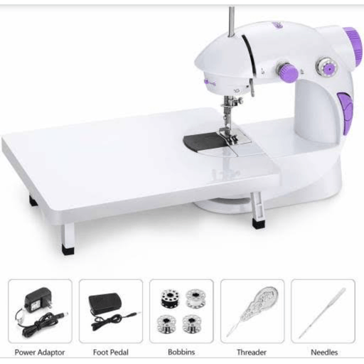 Mini máquina de coser eléctrica portátil que hace a mano la