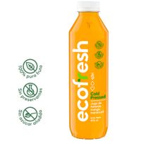 Jugo Naranja Mango Maracuyá Cold Pressed ECOFRESH Botella 475ml
