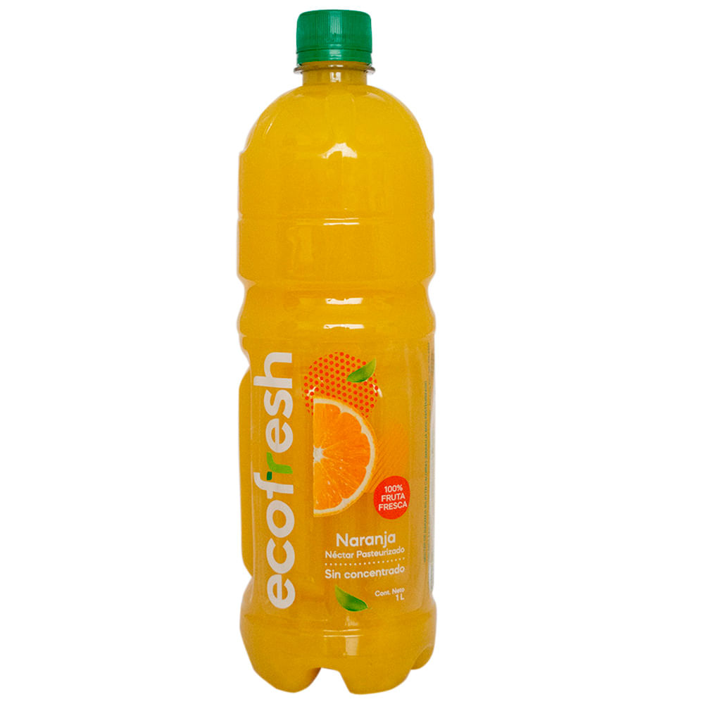 Néctar de Naranja ECOFRESH Botella 1L