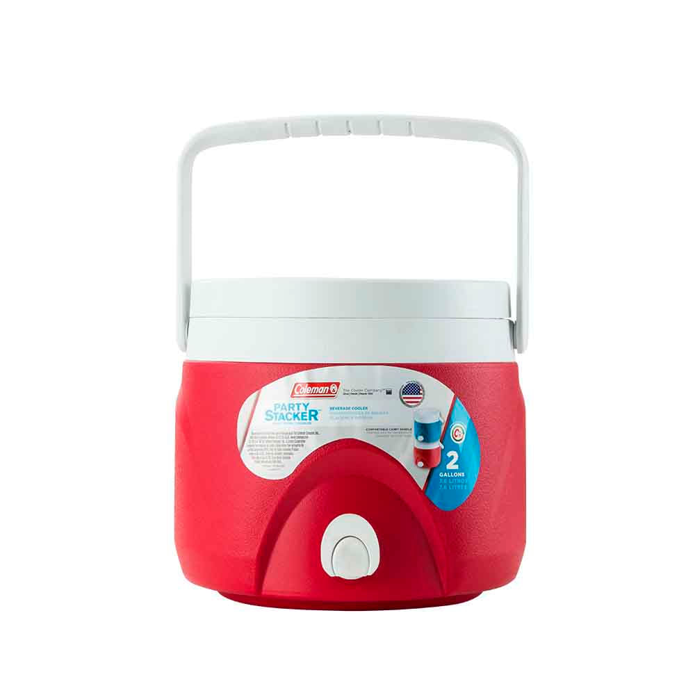 Cooler COLEMAN Party Stacker para Líquido 2 Gal Rojo plazaVea