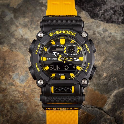 Reloj Casio G-Shock GA900A-1A9 para Hombre Digital Analógico Luz LED  Acuático Amarillo Negro