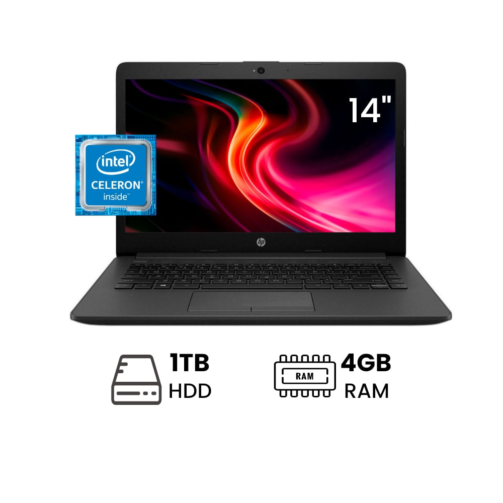 Laptop Hp 240 G7 Intel Celeron N4100 4gb Ram Ddr4 1tb Hdd 14 Hd Freedos Plazavea Supermercado 1706