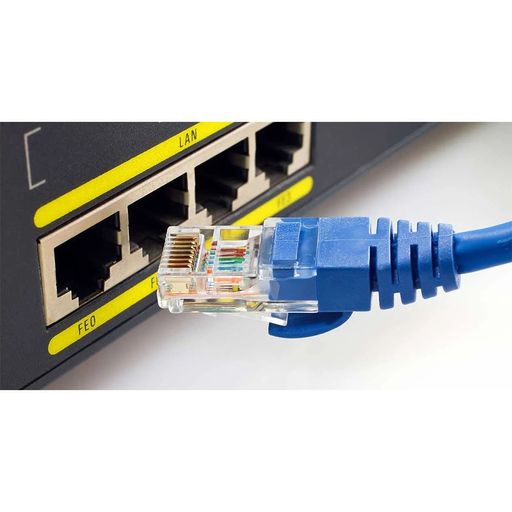 Cable de Red Utp Cat 5 Nuevo Sellado Testeado Rj45 15 Metros Azul - Promart