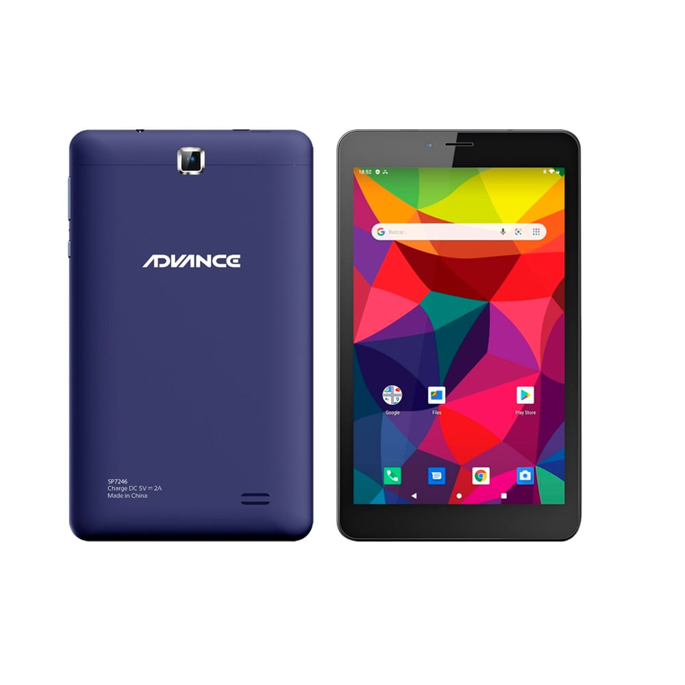 Tablet Advance Prime PR5860 8 Pulgadas Android 10 Go 3G Dual SIM