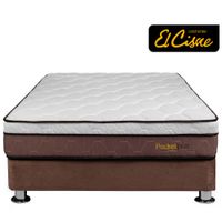 Cama Box Tarima EL CISNE Super Side 1.5 Plazas
