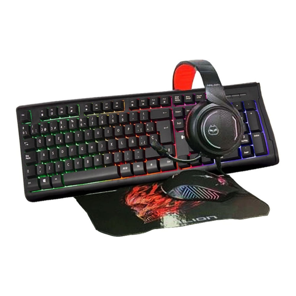 Combo Gamer 4 en 1 Halion HA-880C Pantro