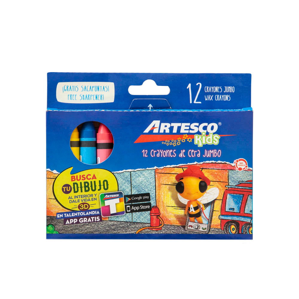 Crayones Jumbo ARTESCO Paquete 12un | plazaVea - Supermercado