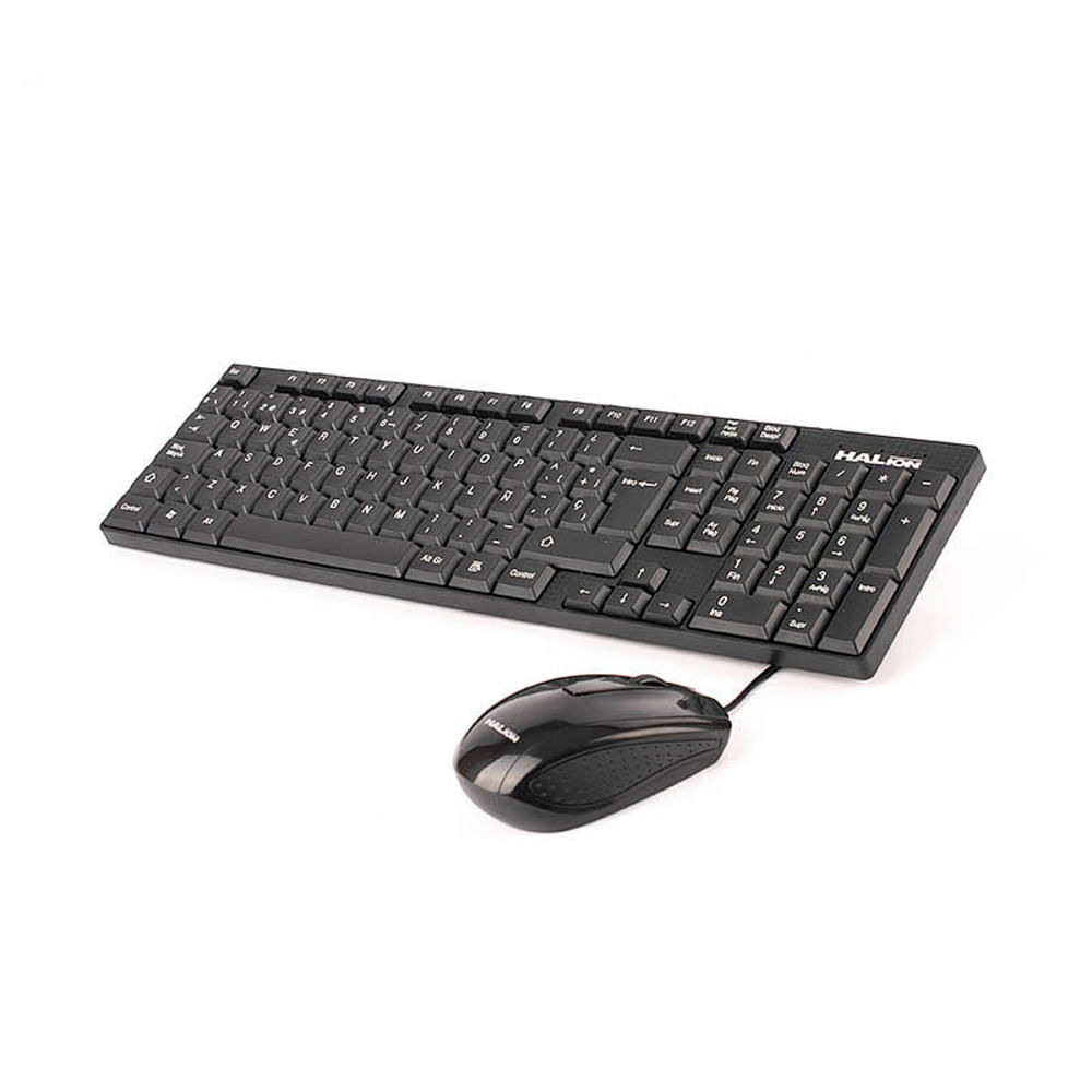 Kit Teclado/Mouse Halion HA-K651C Oficina USB