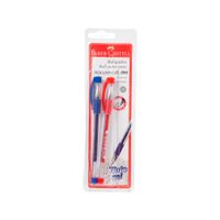 Lapiceros FABER CASTELL Roller Gel 064 Rojo y Azul Blister 2un