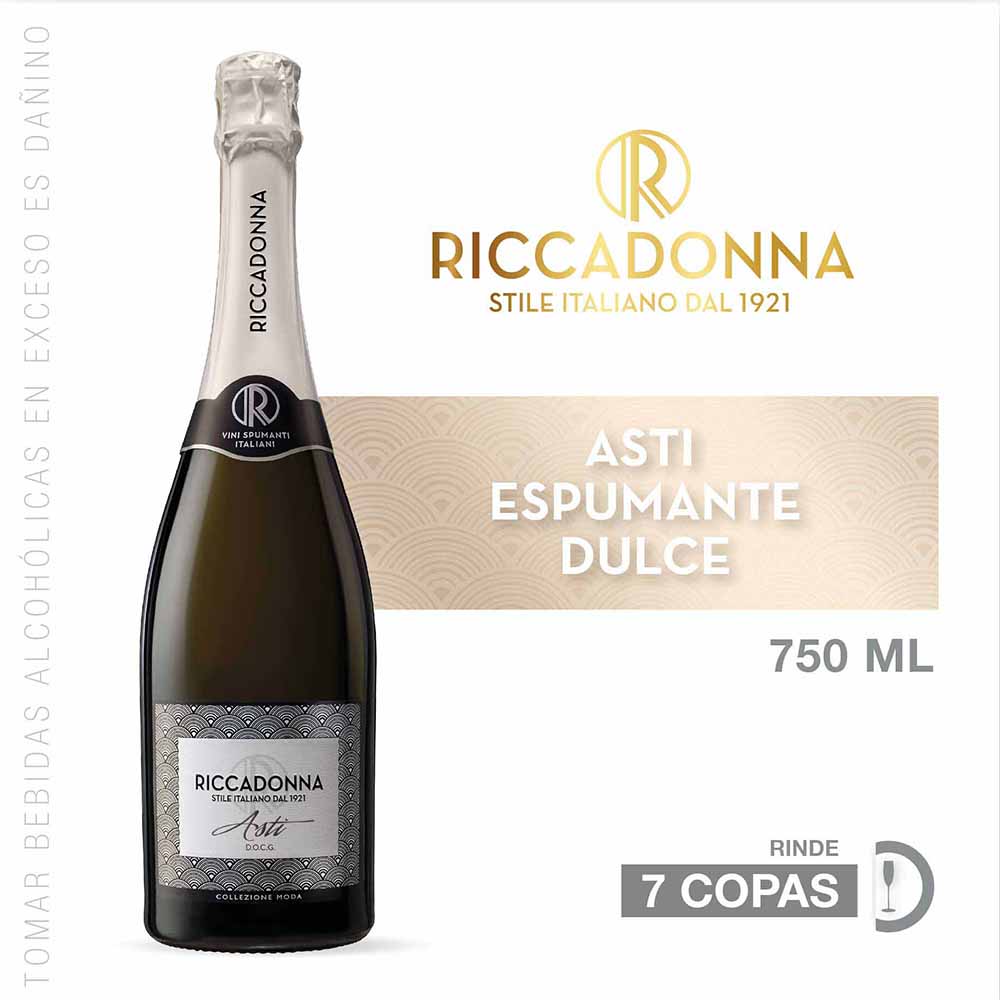 Espumante RICCADONNA Asti Botella 750ml | plazaVea - Supermercado