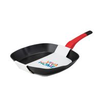 Grill 28cm VIVA HOME con Mango de Silicona Rojo