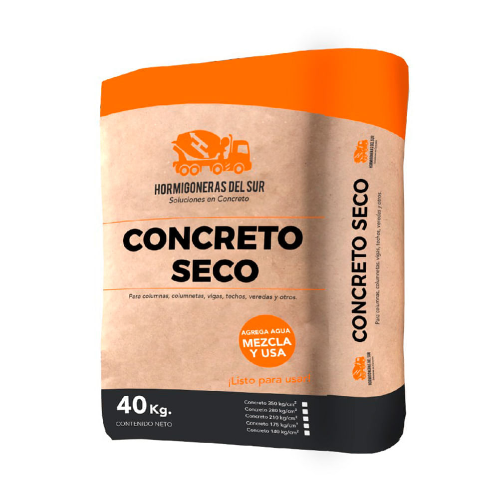 Concreto Seco 210 Saco 40kg Hds