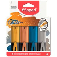 Resaltador MAPED Colores Metálicos Paquete 4un