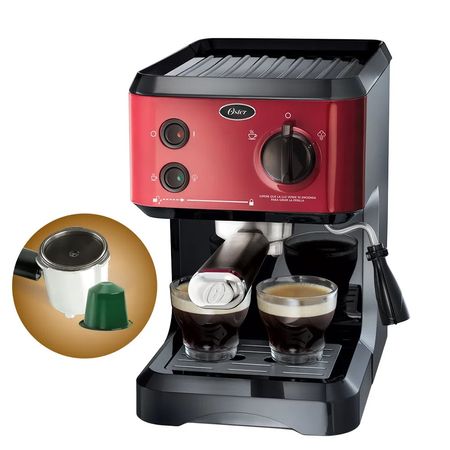 Cafetera Oster BVSTECMP65R Espresso y Cappuccino 19 Bares de Presión |  plazaVea - Supermercado