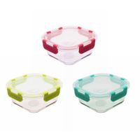 Táper Hermético Cuadrado Glass KEEP 800ml (Modelos Aleatorios)