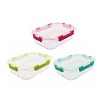 Táper Hermético Rectangular Glass KEEP 1520ml (Modelos Aleatorios)
