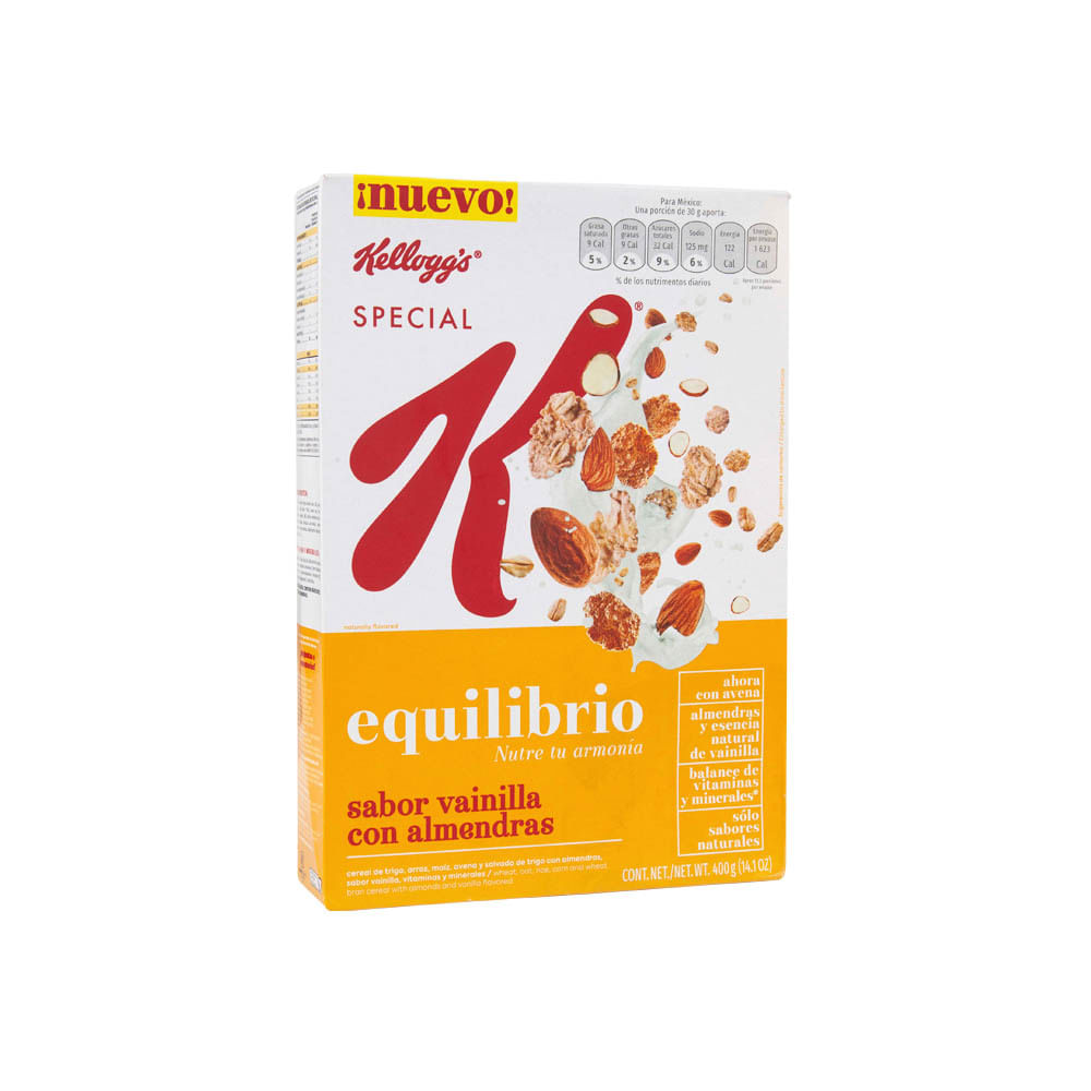 Cereal KELLOGS Equilibrio Vainilla con Almendras Caja 400g Supermercado