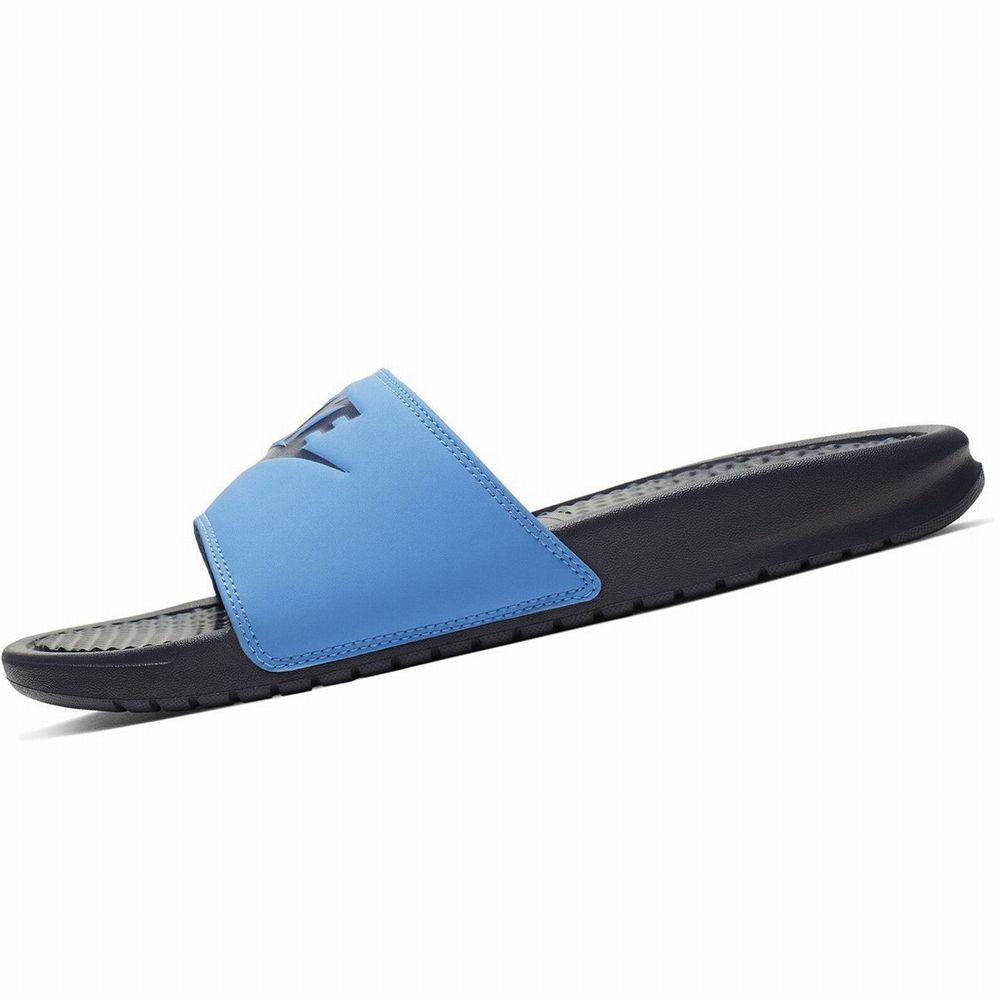 Sandalia Nike Benassi JDI Azul | plazaVea - Supermercado