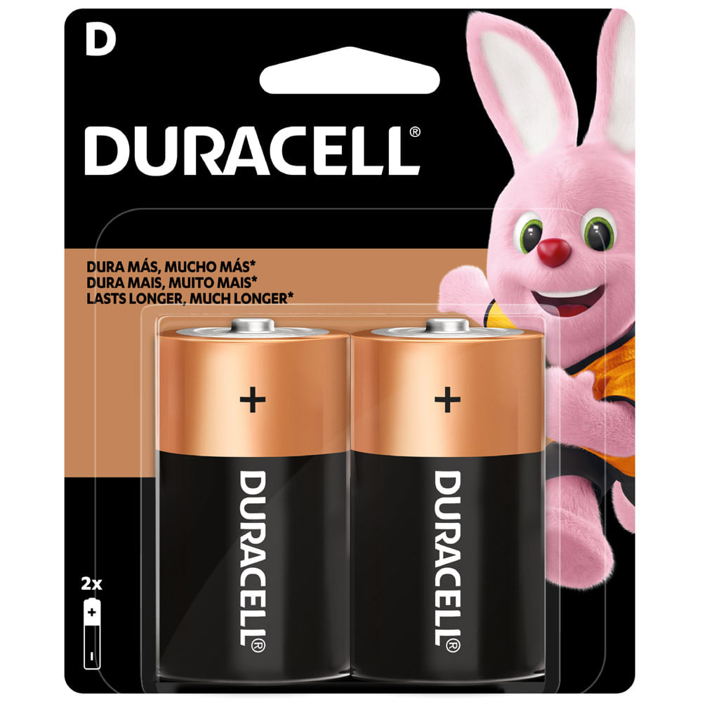 Pilas y baterias DURACELL Grandes Paquete 2un